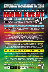 MAIN EVENT MUSIC CONFERENCE 2011-Nov 19th!!!