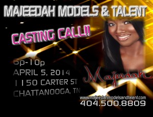 Majeedah Models And Talent Consulting first casting April 5th!